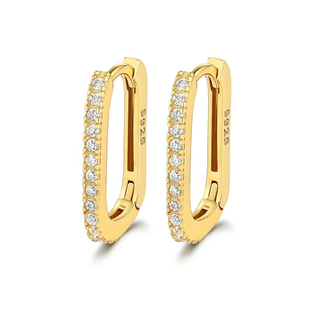 Aretes en forma de U Dorado